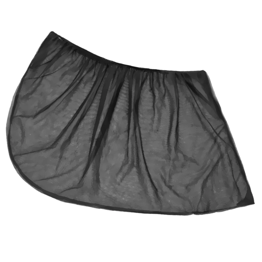 1 Pair Car Sun Visor Rear Side Window Sun Shade Mesh Nylon Sun Visor Shade Cover Shield UV Protector Black Auto Sunshade Curtain