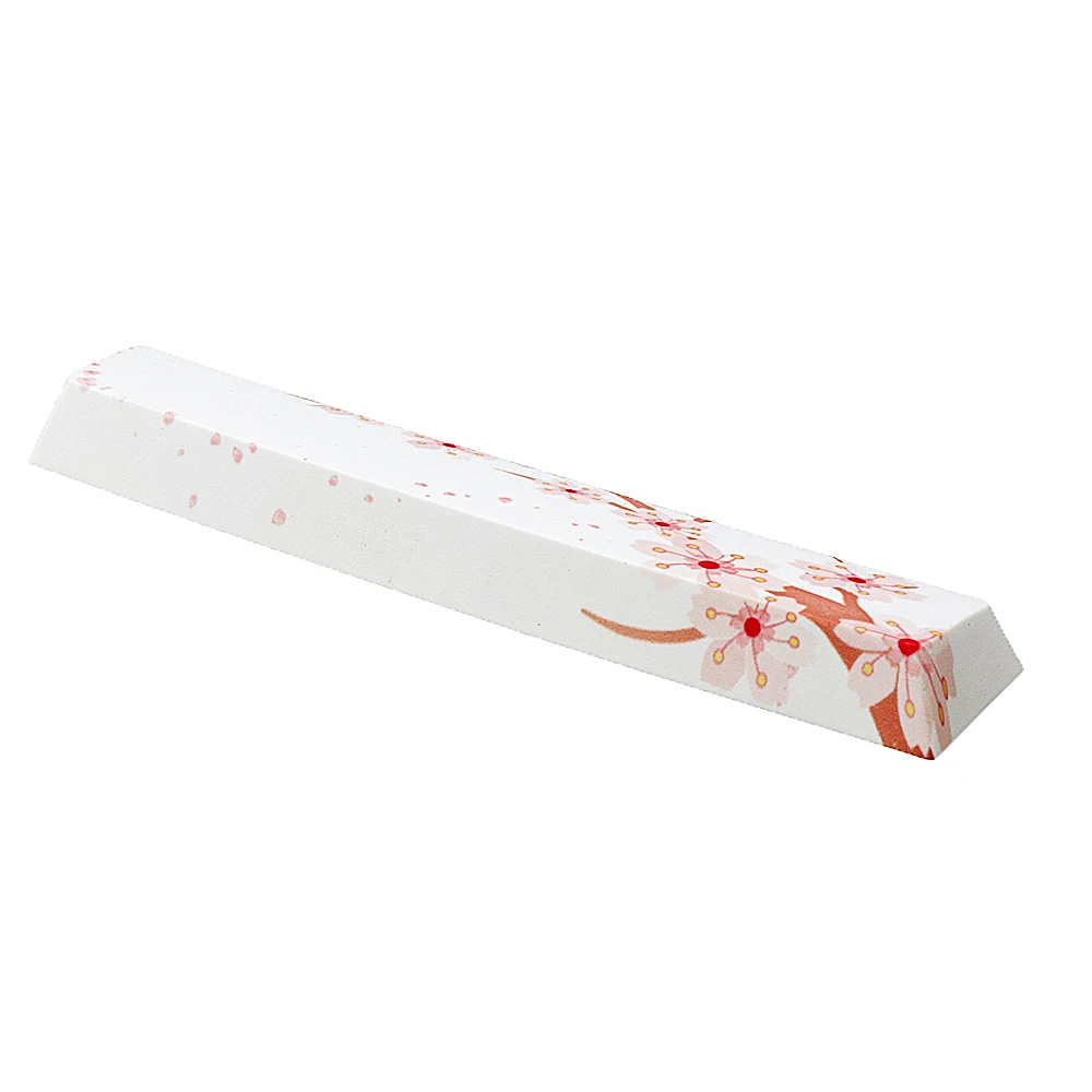 Пятисторонний Dyesub PBT Sakura-Space Bar 6.25u Новинка Keycap