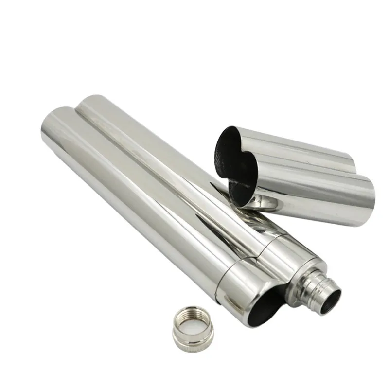 

2018 mini 2oz bpa free Creative whisky funnel vodka flagon portable Stainless steel alcohol liquor hip flask Cigar Tube