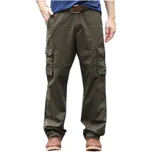 Новые мужские весенние брюки мужские повседневные брюки деловые повседневные свободные брюки мужские s Militar комбинезоны зеленые