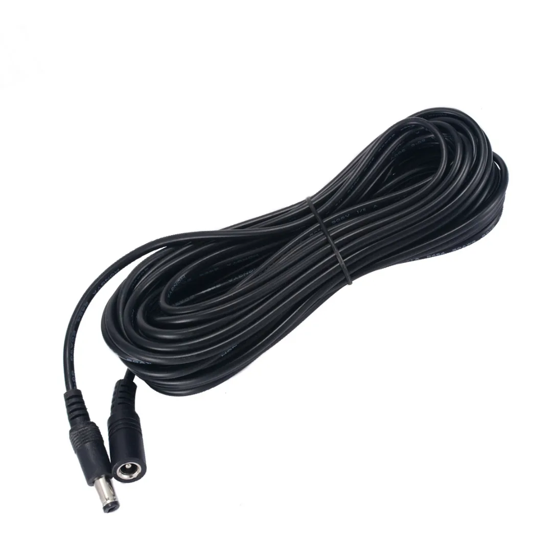 0.5M-10M 12V CCTV DC Power Cable Extension Cord Adapter Male/female 5.5mmx2.1mm 7 sizes
