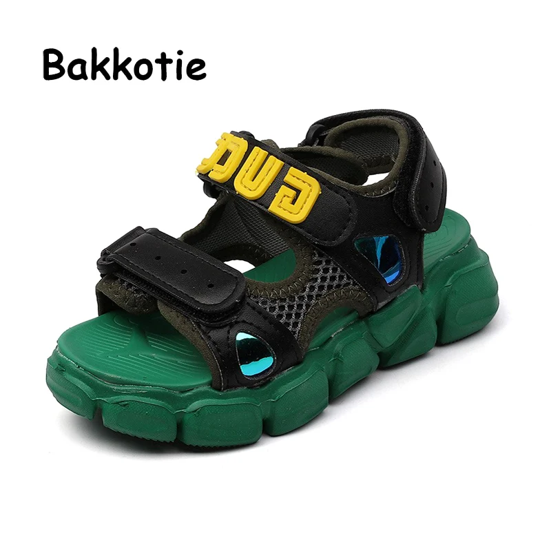 

Bakkotie 2019 Summer Baby Girls Fashion Sandals Kids Toddler New Mixed Color Beach Shoes Boys Soft Breathable Casual Pu Sandals