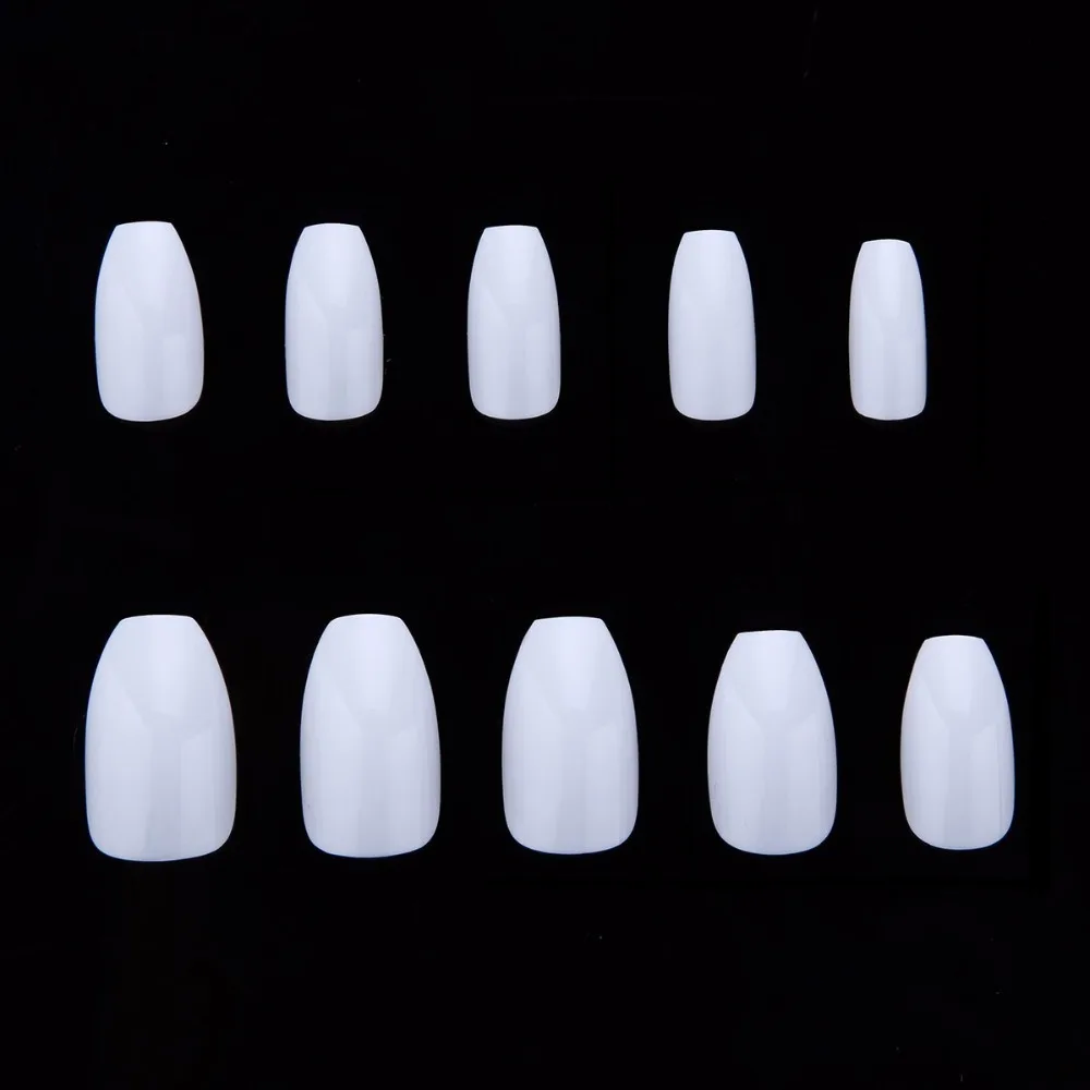Pontas das Unhas Salões de Beleza do Unha e Diy Atacado Bolsas Lote Curto Caixão Bailarina Unhas Postiças A0498xx 10 Tamanhos-para 100 - 14 Pontas Das Unhas Unhas Unhas Postiças A0498XX