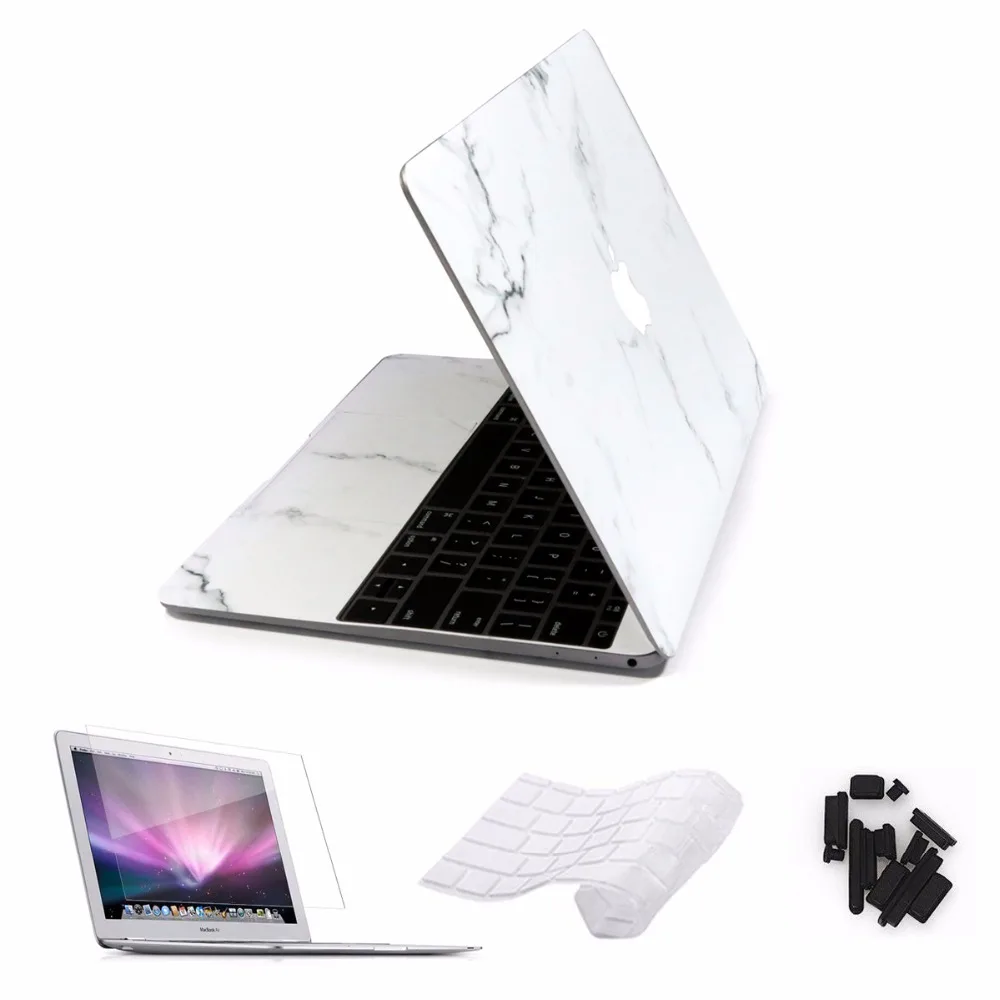 

Marble Laptop Sticker For Macbook Air/pro 11 12 13 15 Retina Skin Pro 13/15inch Touch Bar Cases with Keyboard Cover 4 in 1 Set