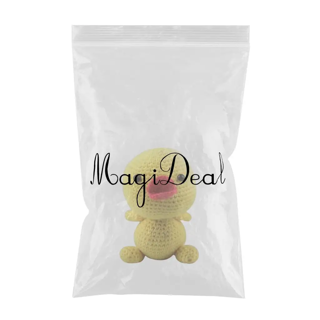 Creative DIY Yellow Duck Doll Crochet Kit Sewing Material Package for Kids Adults Crochet Lovers