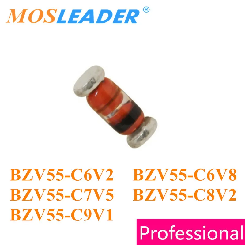 

Mosleader 2500PCS LL34 BZV55-C6V2 BZV55-C6V8 BZV55-C7V5 BZV55-C8V2 BZV55-C9V1 SOD80C BZV55 Series 6.2V 6.8V 7.5V 8.2V 9.1V China