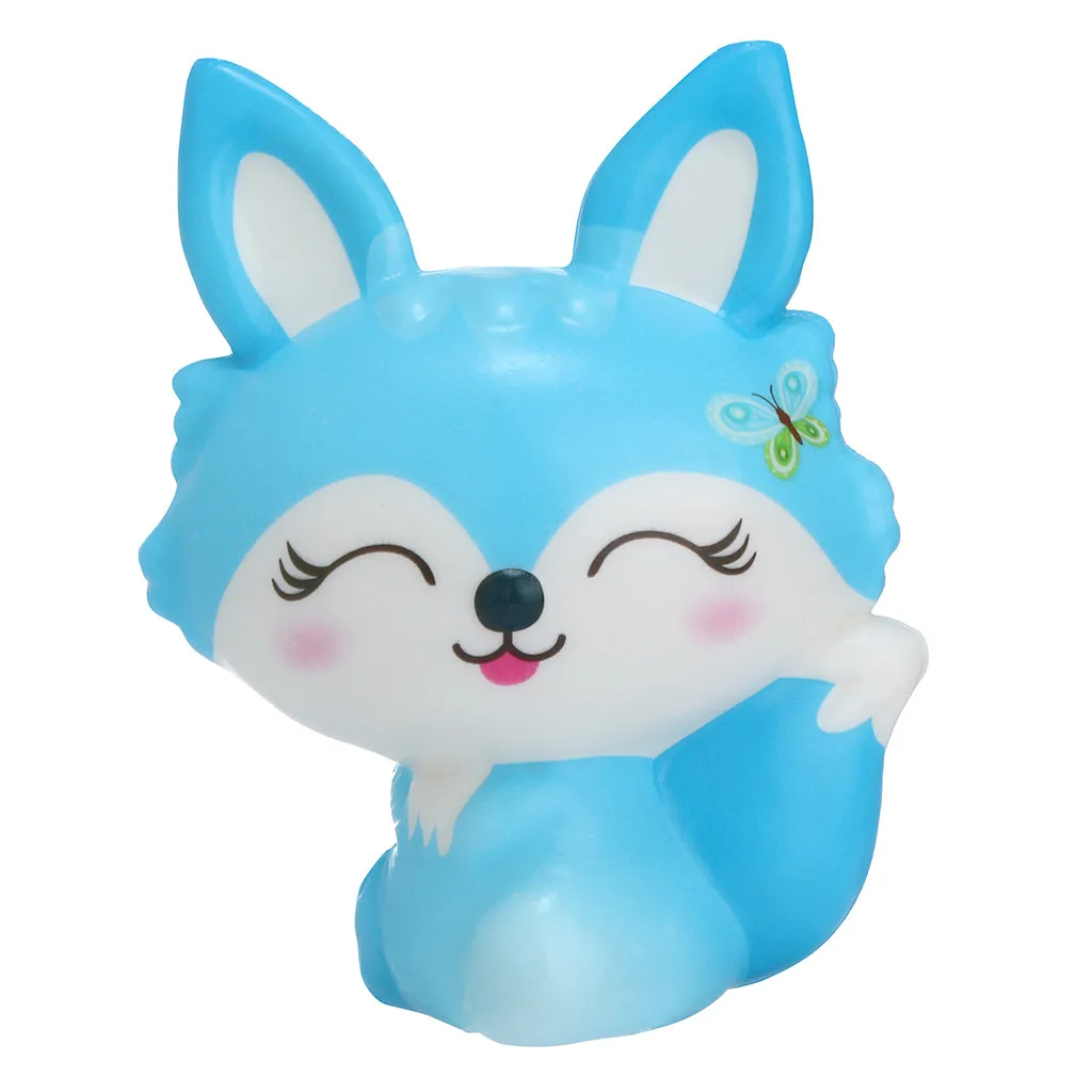 Игрушка-давилка Kawaii Fox Slow Rising Cream Ароматические игрушки для снятия стресса подарки skuishy animales Squeeze Toy - Цвет: A