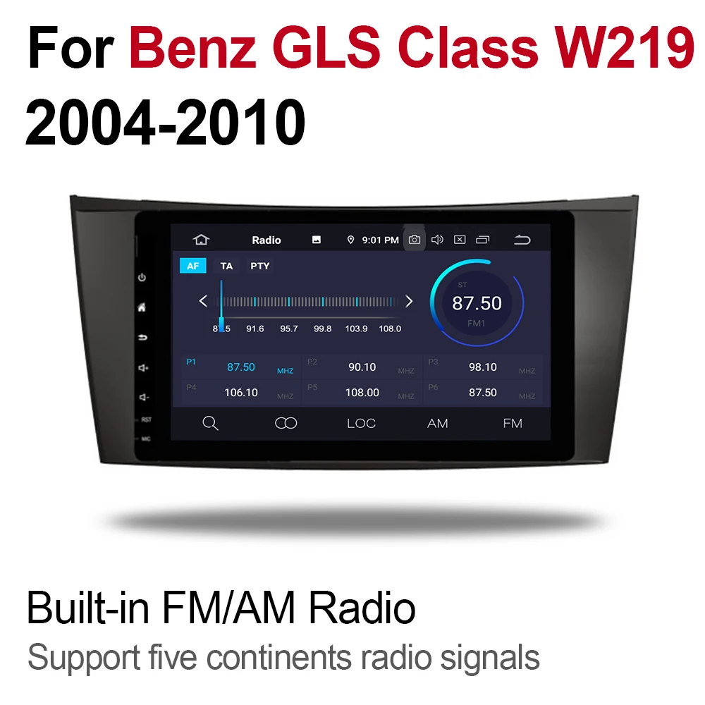 Cheap 4GB android 9.0 car dvd player For Mercedes Benz CLS Class W219 2004~2010 NTG Multimedia GPS Navigation Map Autoradio WiFI BT 4