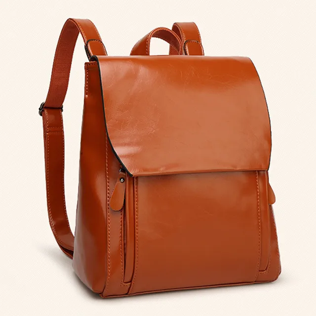 Fashion Designer PU Leather Women Backpack Drawstring School Bags For Teenagers Girls Female