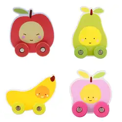 С рисунками фруктов-Образный Классический Деревянный Мини корзину автомобиля детская игрушка-головоломка дети ребенок маленький игрушки
