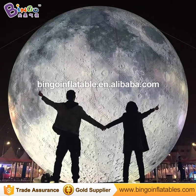 Us 468 0 3m Dia Led Lighting Inflatable Moon Balloon Large Lights Outdoor Ball For Decoration Planet Toy In