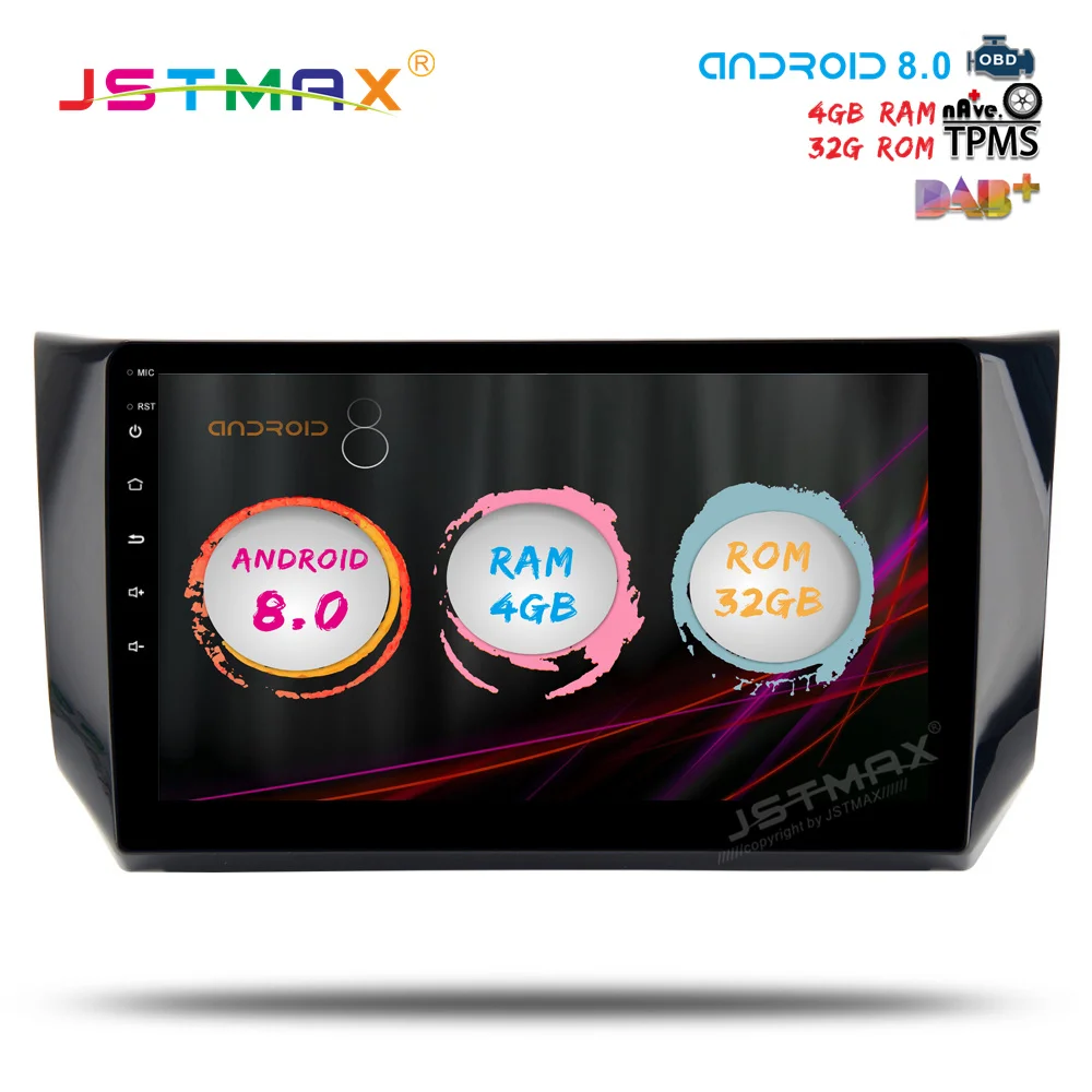 Автомагнитола JSTMAX с 10 2-дюймовым дисплеем восьмиядерным процессором ОЗУ 4 Гб ПЗУ 32