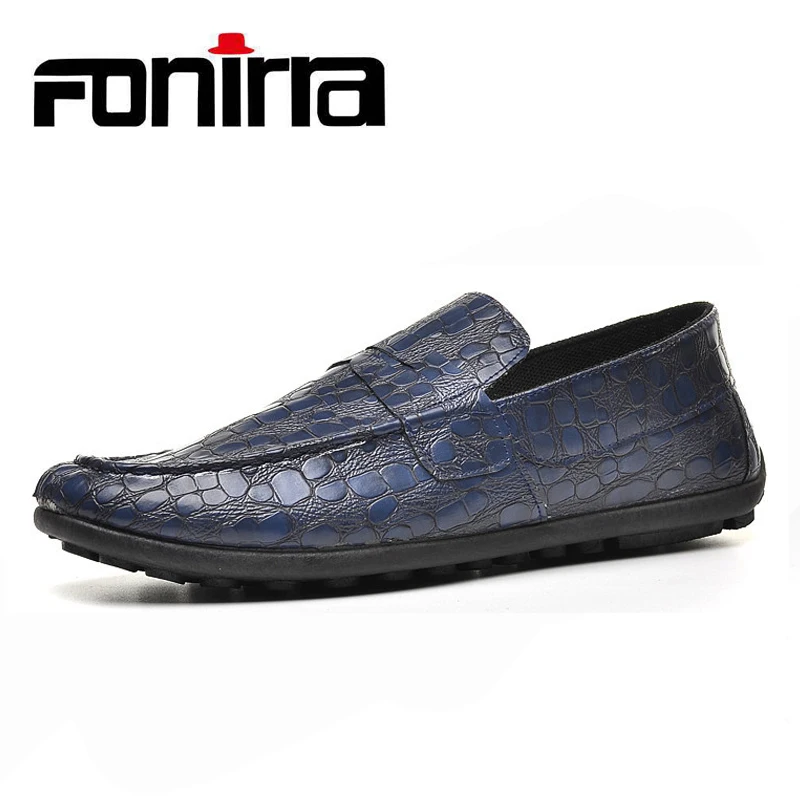 FONIRRA 2019 модные весенние мужские лоферы повседневная обувь дышащая PU слипоны