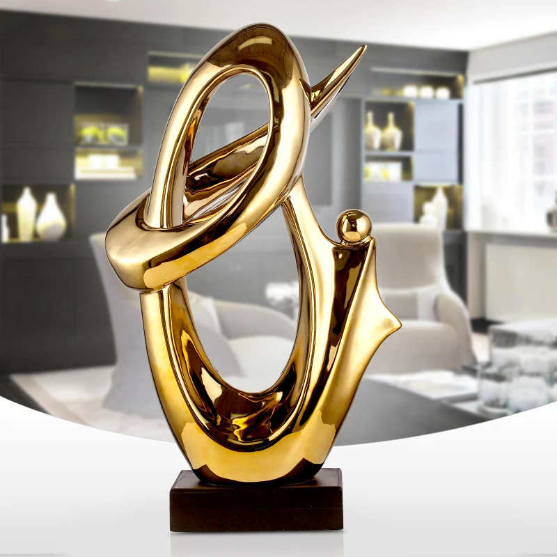 European Modern Ceramic Abstract Sculpture Art Decoration Gift Home