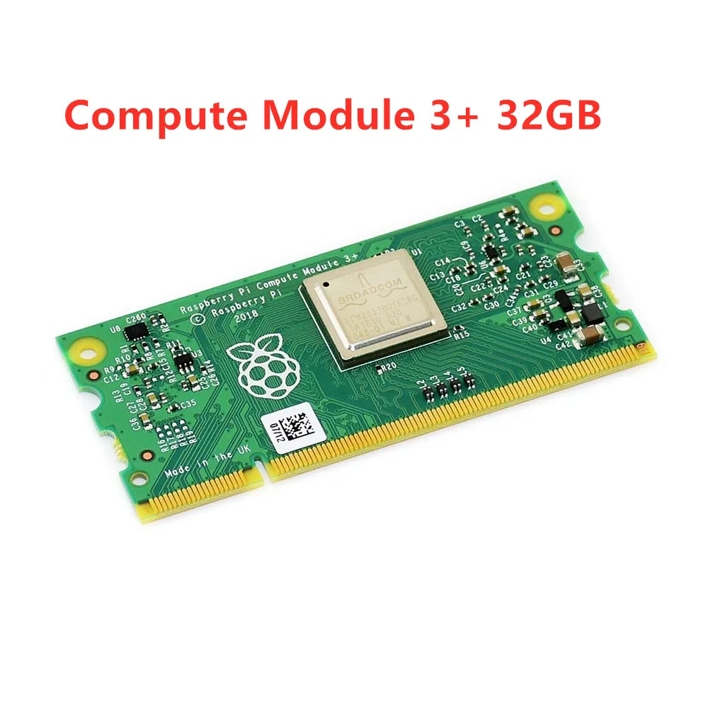  Compute Module 3+/32GB (CM3+/32GB) Raspberry Pi 3 Model B+ in a flexible form factor with 32GB eMMC