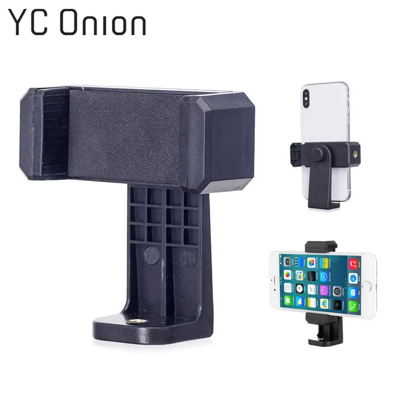 

360 Degree Rotation Cell Phone Stand Vertical Bracket Mobile Phone Clip Holder Tripod Mount for iPhone Smartphone Selfie
