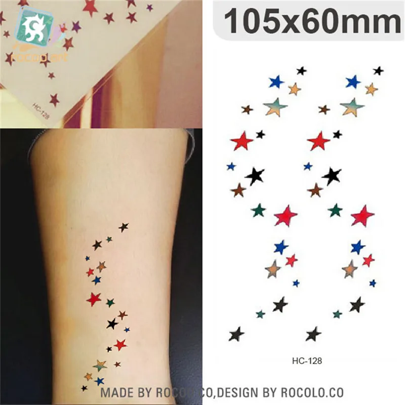 Body Art Sex Waterproof Temporary Tattoos Paper For Men And Women Simple 3d  Star Design Small Tattoo Sticker Wholesale Hc1128 - Temporary Tattoos -  AliExpress