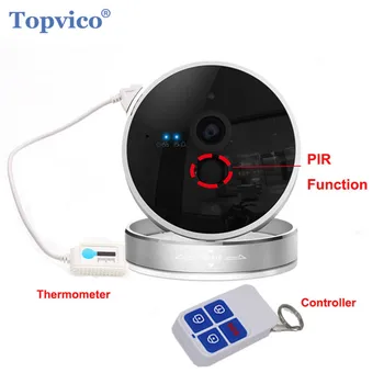 

Topvico 1080P Wireless Alarm IP Camera WIFI with Motion Sensor + Remote Controller ONVIF Plug Play Video Home Security Camera