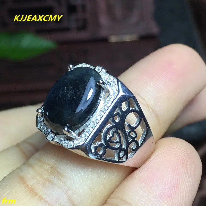 

KJJEAXCMY Fine Jewelry 925 Silver Inlaid Colorful Natural Sapphire 4 Kt Female Ring Wholesale and Retail