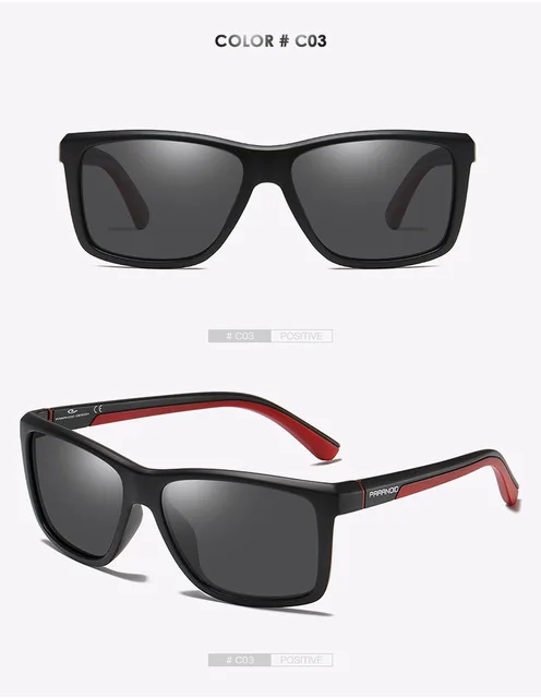 PARANOID Винтаж TR90, солнцезащитные очки, поляризационные, Для мужчин, солнцезащитные очки для мужчин квадратный оттенки черный UV400 Oculos мужские 8 цветов модель 8652 - Цвет линз: 3