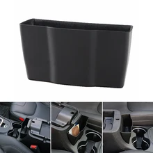 Black Car Inner External Armrest Storage Box Holder For 2014-2018 Jeep Cherokee 160*48*85 mm