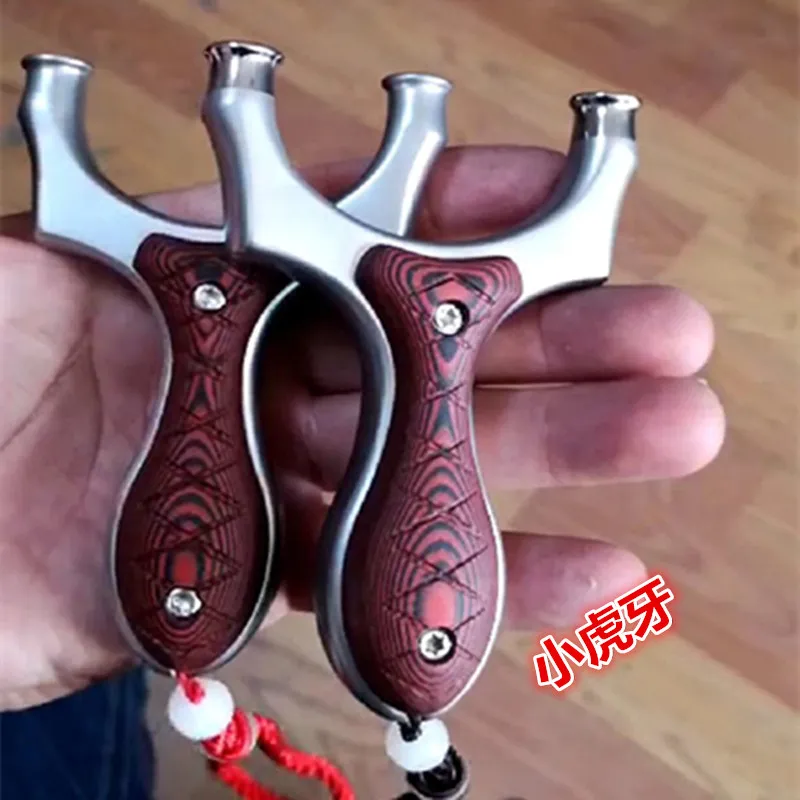 

Precise Slingshot Hunting 440C Titanium Steel Catapult with Rubber Tube Outdoor Shooting slingshots for Hunting Outdoor Tools