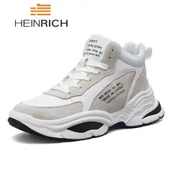 Генрих модные мужские туфли удобная повседневная обувь Для мужчин дышащие бренд кроссовки Для мужчин обувь для тренировок Zapatos Para Hombre