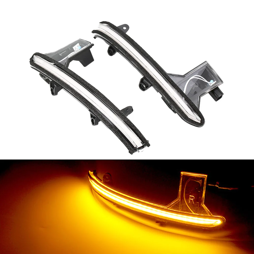 

For Mazda CX-5 KF CX-8 2017-2019 CX-9 Smoke Black Rear view Side Mirror indicator dynamic blinker LED flowing turn Signal Light