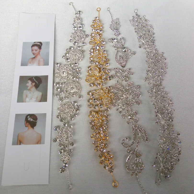 

Newly Rhinestone Beads Shiny Crystal Tiara Crown Hair Wedding Accessories Head Piece Bride Headwear Headband Hair Band Fashion