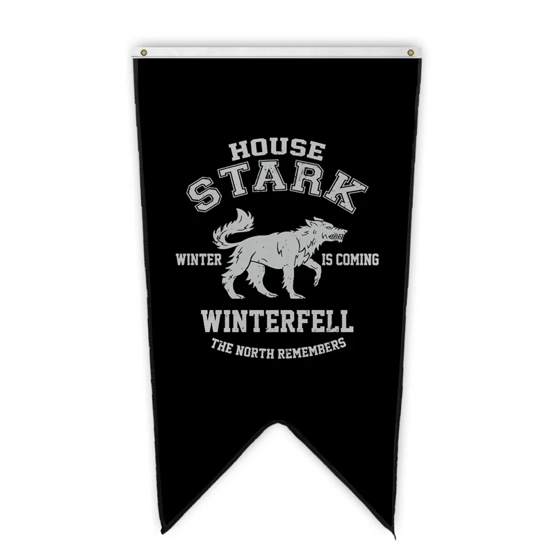 Game Of Thrones House Stark Full Printing Pennant Banner 35x60 In