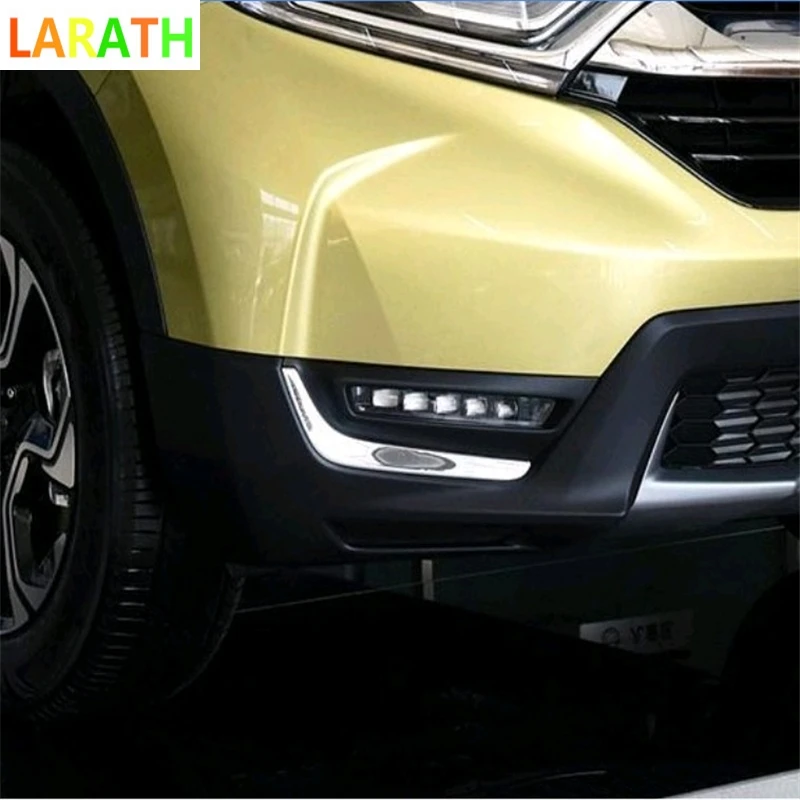 car Styling For Honda CR V CRV 2017 ABS chrome front head fog lamp