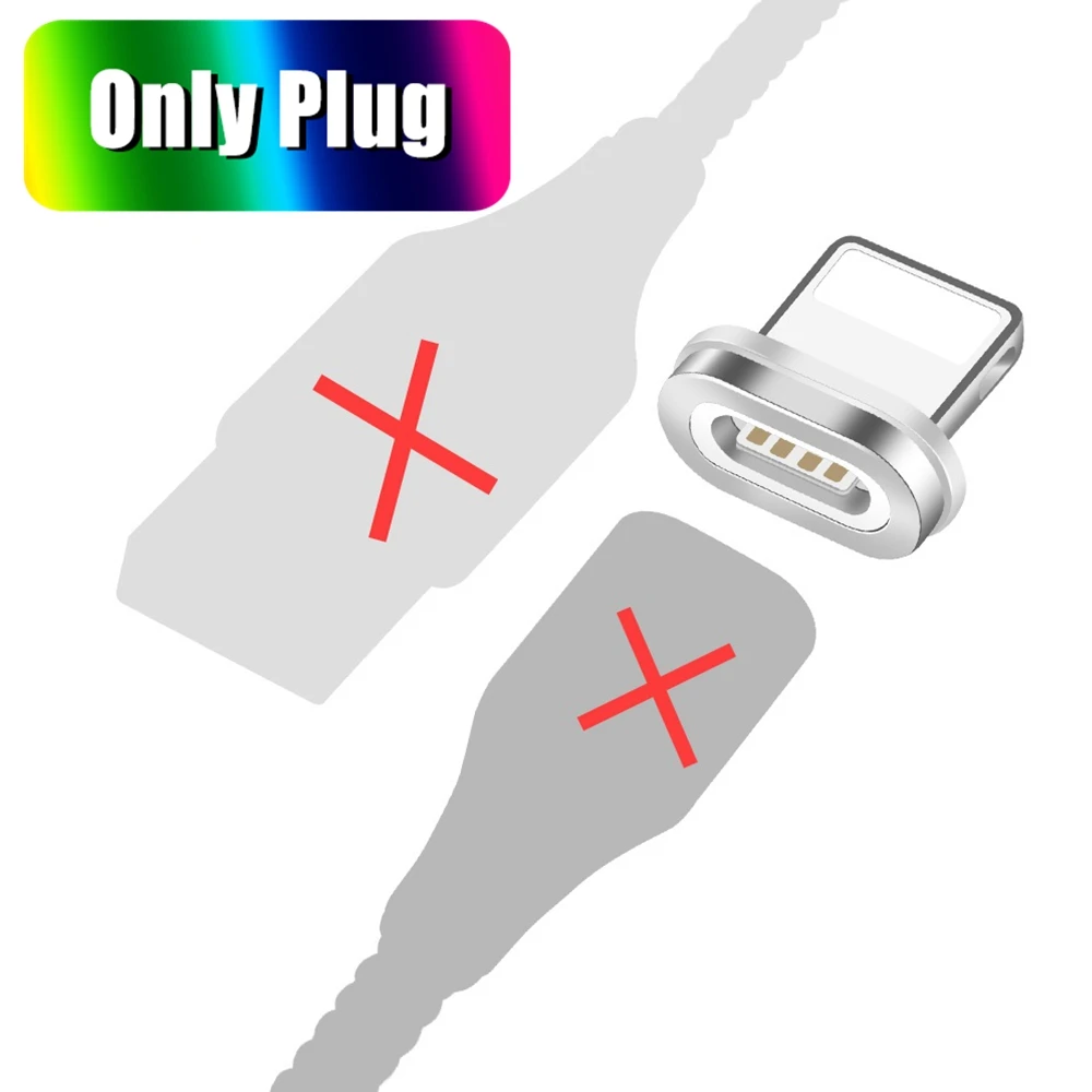 Двусторонний Магнитный usb-кабель Олаф, Магнитный зарядный кабель для iPhone XS Max XR X 8 7 6 6S 5 5S, шнур для iPad - Цвет: Only IOS Plug
