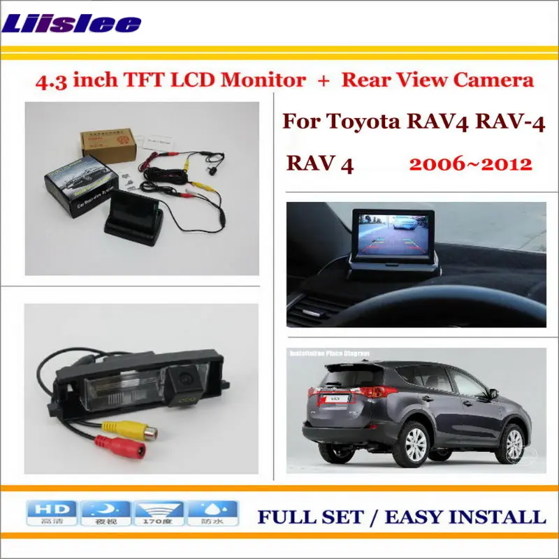 

Liislee For Toyota RAV4 RAV-4 RAV 4 2006~2012 - Auto Back Reverse Camera + 4.3" Color LCD Monitor = 2 in 1 Rear Parking System