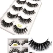 3D накладные ресницы из натурального меха норки многоразовые ручной работы натуральные длинные мягкие черные хлопковые полосы G800 для ежедневного макияжа