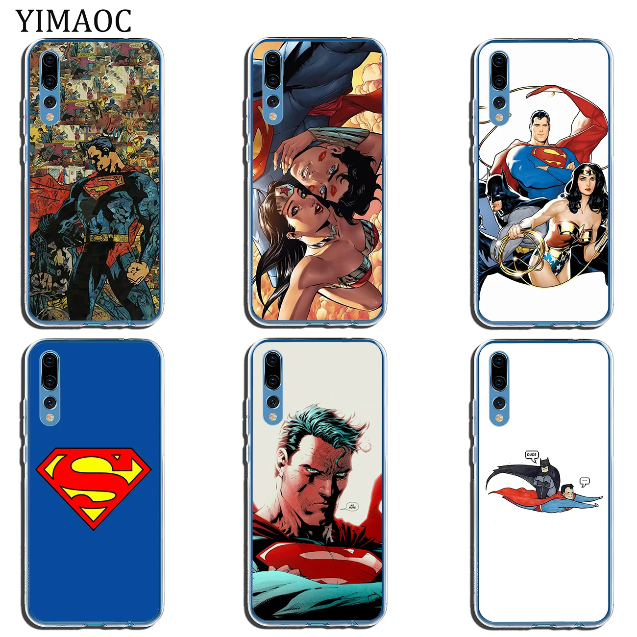 YIMAOC супергерой Супермен Мягкий ТПУ силиконовый чехол для телефона Huawei P30 P20 Pro P10 P9