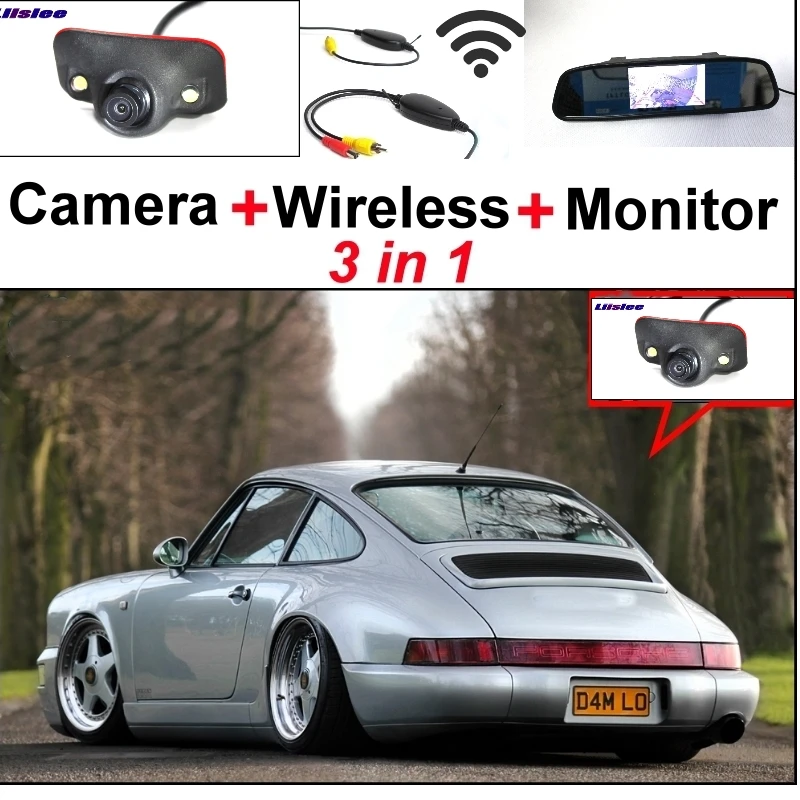

Liislee 3 in1 Special Camera + Wireless Receiver + Mirror Monitor Easy Back Parking System For Porsche 964 Carrera 911 1989~2005