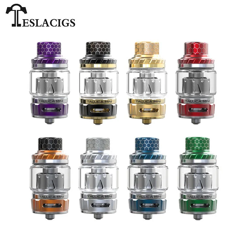 

Original Tesla Tallica Mini Mesh Tank 4ml/6ml Subohm Tank with TS-XX 0.18ohm Mech Coil Vape Vaporizer Fit Tesla Nano 120W