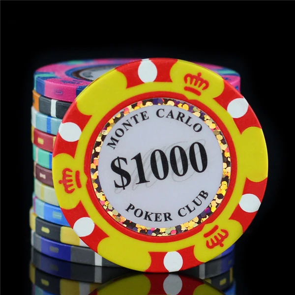 

New quality Chip Box 14g Clay Chips Set Metal Texas Hold'em Poker Chips Casino Coins Poker Club Accessories