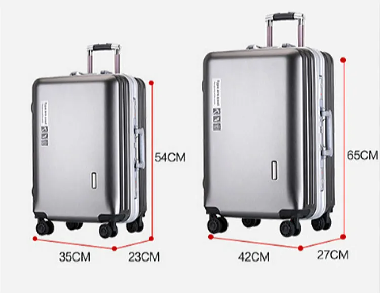Модная деловая Дорожная сумка на колесах для компьютера 20 24 дюймов ABS + PC Valise Spinner Boarding Cross Section чемодан