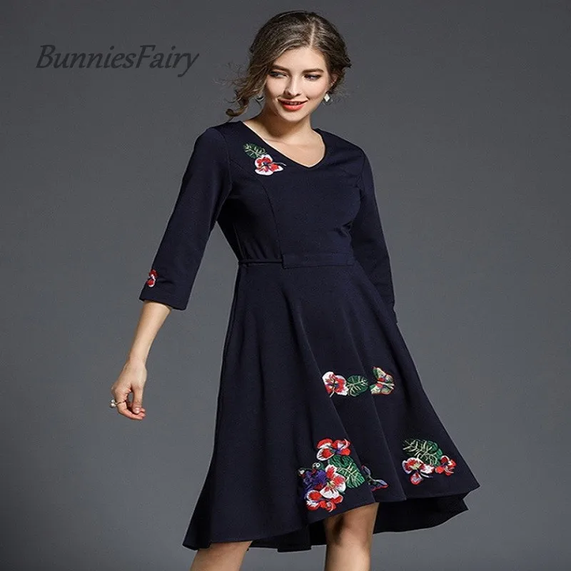 Bunniesfairy 2018 весна/осень взлетно-посадочной полосы дизайнерское V образным вырезом