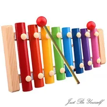 Детские музыкальные игрушки ксилофон, Деревянный инструмент для развития, высокое качество