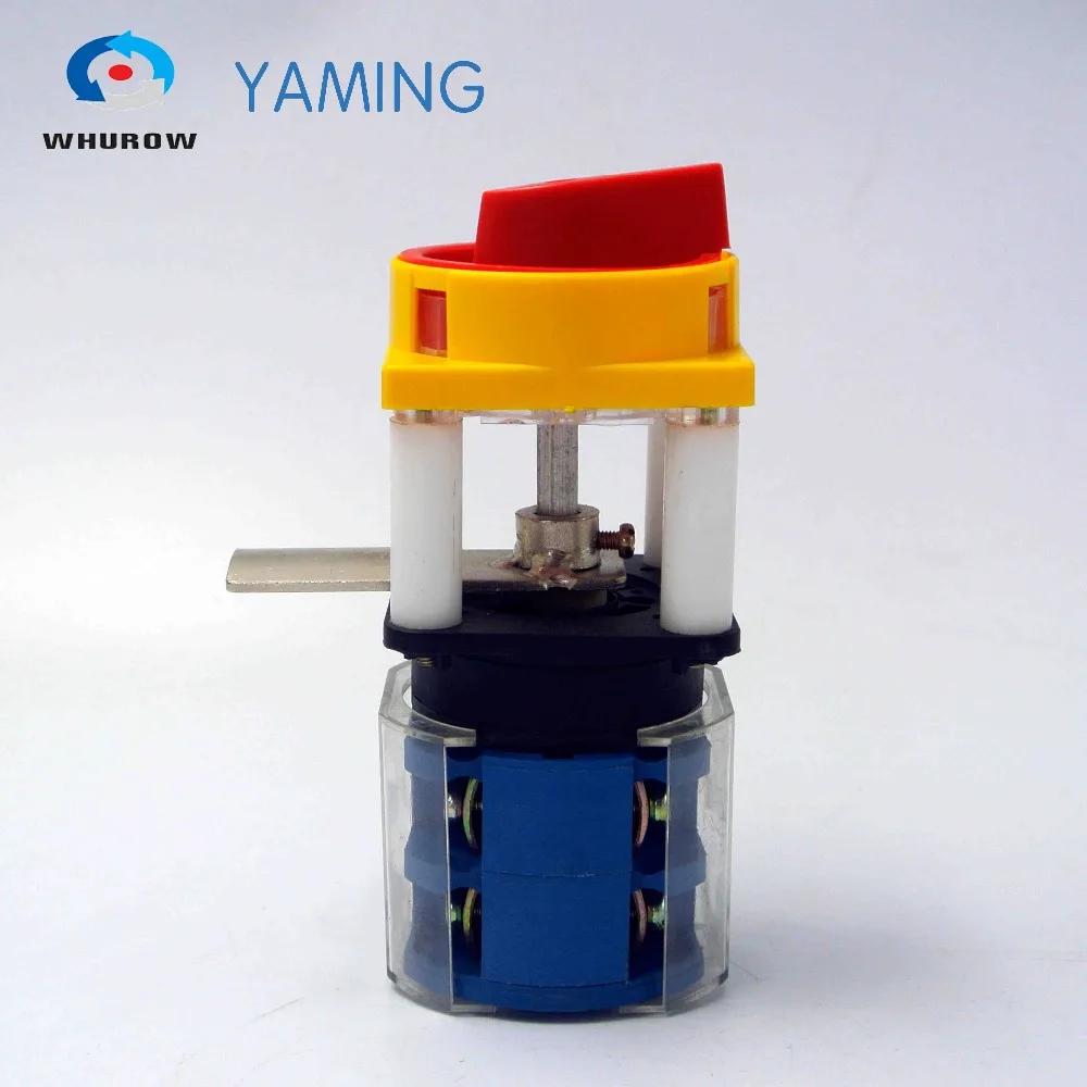

Machine on off switch selector changeover 32A 2 phases Pad lock rotary switches with plastic protective cover lengthening bar