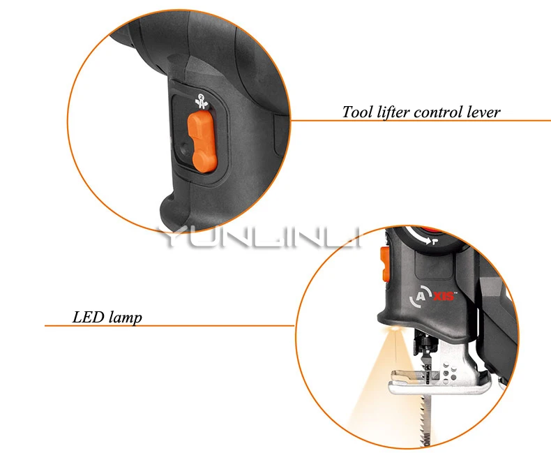 Curve Reciprocating Saw Multi-function Chainsaw Home Small Woodworking Cutting Power Tools WX550 Curve Reciprocating Saw Multi-function Chainsaw Home Small Woodworking Cutting Power Tools WX550