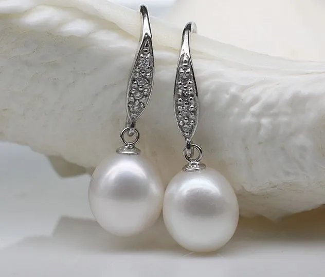 Fashion Natural Real Genuine Fresh Water Pearl Earrings Drop Fashion Natural Real Genuine Fresh Water Pearl Earrings Drop Jewelry S Women Female Jewellery In From Accessories On