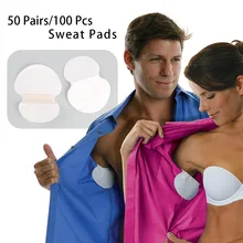 100 шт Одноразовые подмышечные накладки подмышек впитывают пот подмышек уход против пота наклейка Супер Тонкая паста дезодорант Aweat щитовые колодки