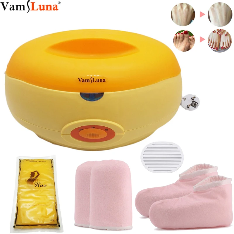 Online Paraffin Wachs Heizung Maschine Bad Für Hand Fuß Wärme Therapie Mit Mitts und Bootie und 350G Heizung Wachs