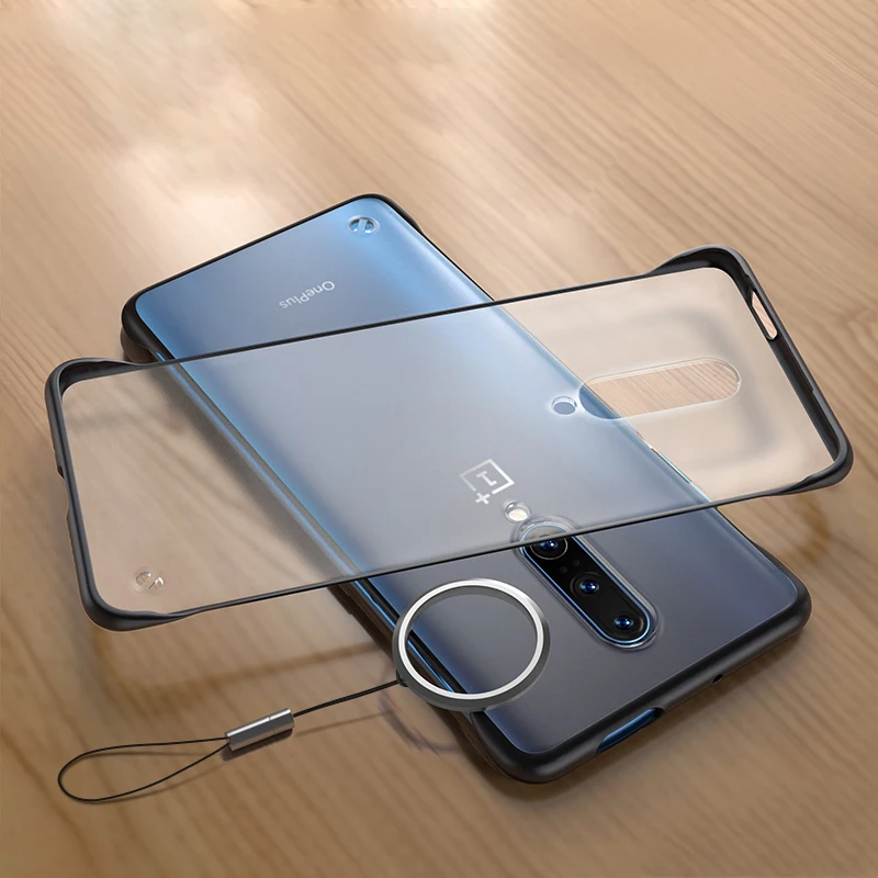 Тонкий безрамный чехол для Oneplus 7 Pro тонкий прозрачный силиконовый Край Матовый