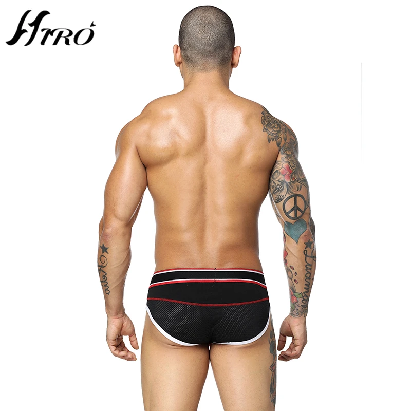 Мужское нижнее белье Cueca однотонные Трусы стринги из хлопка сексуальное для
