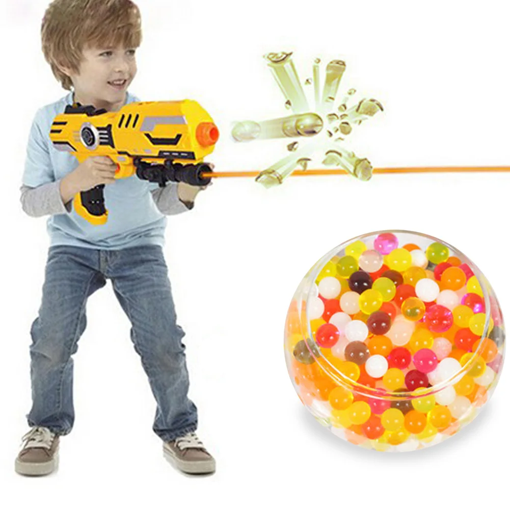 10000Pcs/Lot Rainbow Crystal Water Paintball Gun Bullet Balls Darts