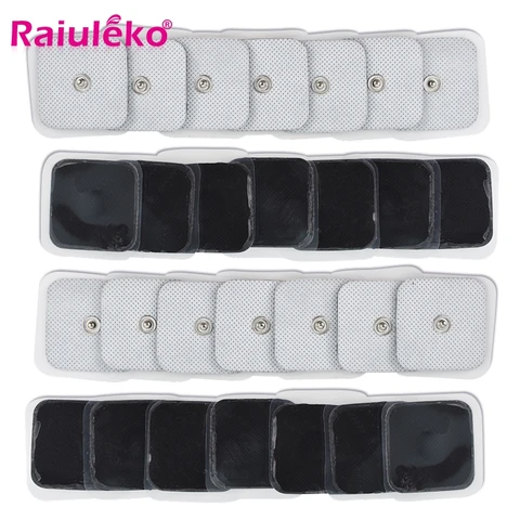 TENS Unit Electrode Pads Nerve Stimulator Tens Electrodes Tens Digital Therapy Physiotherapy Massager 4*4cm Gel Pads